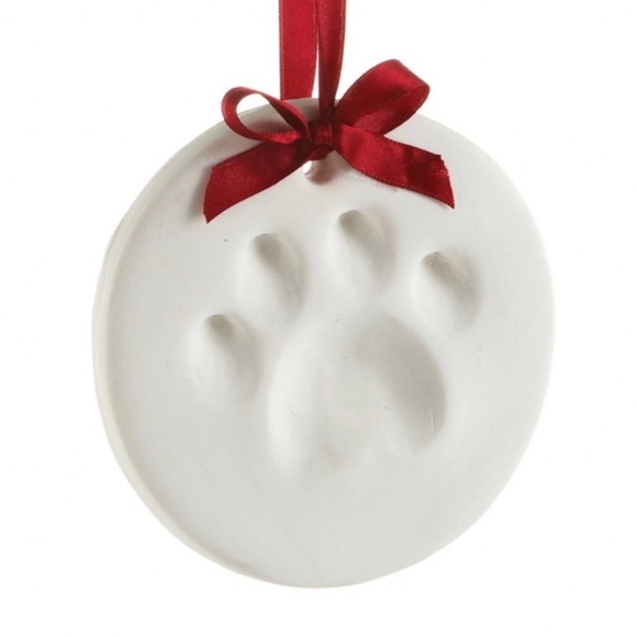 Pearhead Pet Pawprint Round Hanging Clay Ornament Kit Christmas Holiday Keepsake - Picture 5 of 10